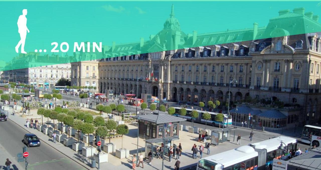 Appartement T2 - Proche Gare - Bord De Vilaine Rennes Ngoại thất bức ảnh